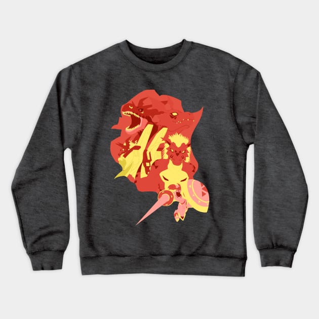 Guilmon Evolution Crewneck Sweatshirt by NovusArts